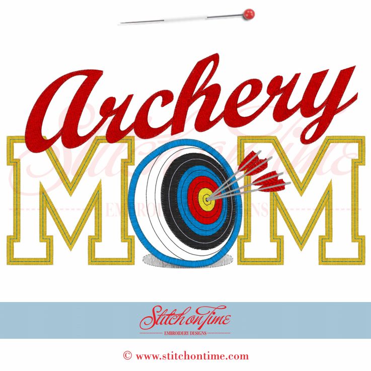 1 Archery : Archery Mom Applique 6x10