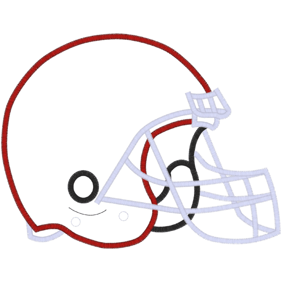 American Football (A28) Helmet Applique 5x7