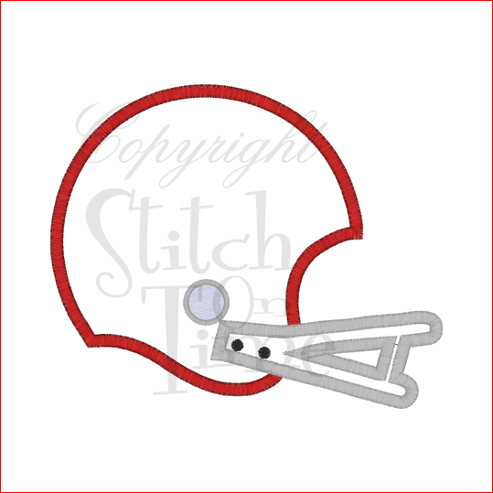 American Football (44) Helmet Applique 5x7