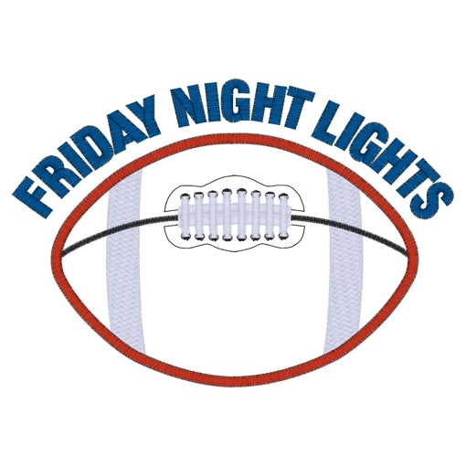 American Football (53) Friday Night Lights Applique 5x7