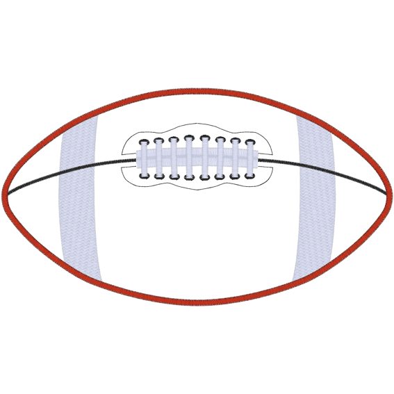 American Football (A7) Ball Applique 5x7