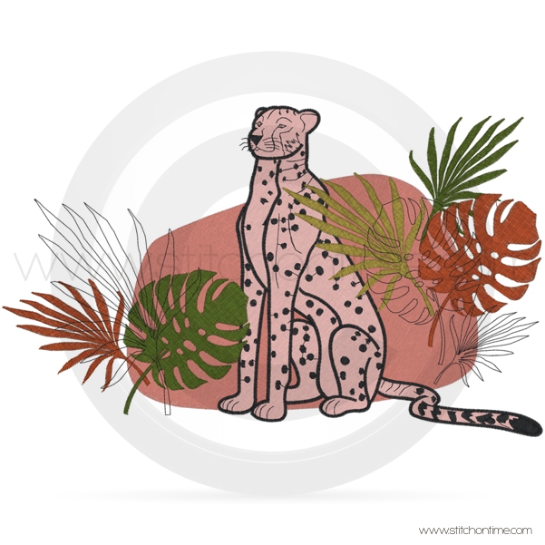 168 Animals : Leopard and Leaves