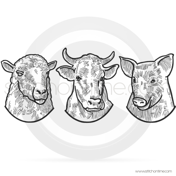 171 Animals : Cow, Pig, Sheep