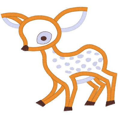 Animals (A53) Deer Applique 4x4