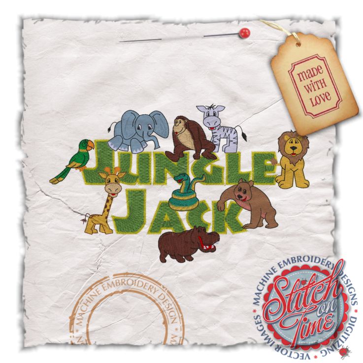 Animals (93) Jungle Jack With Animals 5x7