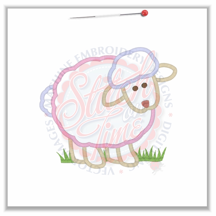 99 Animals : Sheep / Lamb Applique 4x4