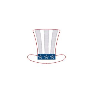 Barrette (7) Uncle Sams Hat 2x2