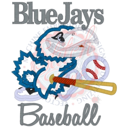 Baseball (115) Blue Jays Baseball Applique5x7