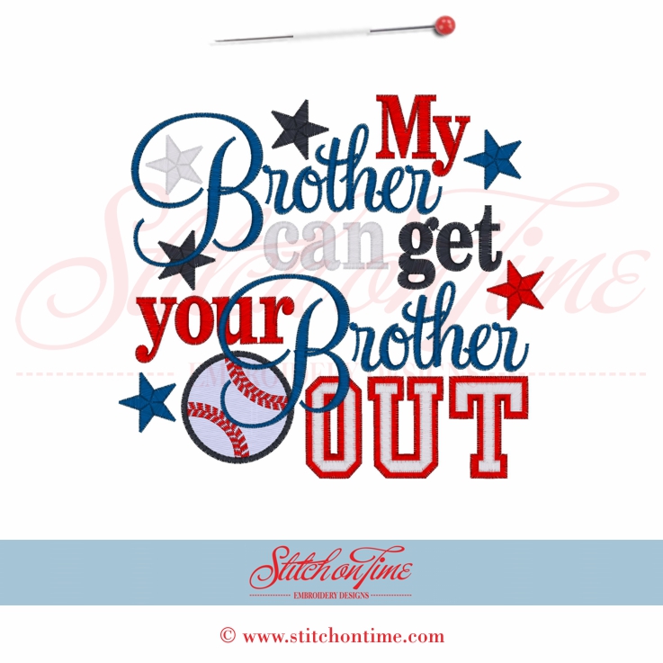 166 Baseball : Brother Can Get Your Brother Out 6x10