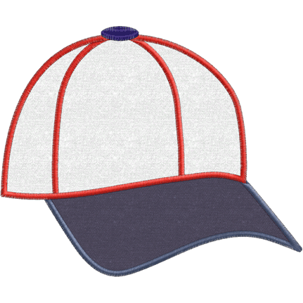 Baseball (A8) Hat Applique 5x7