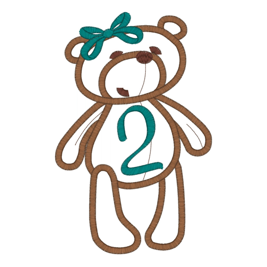Bears (11) Teddy 2 Applique 5x7