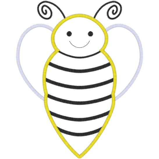Bee (A2) Applique 5x7