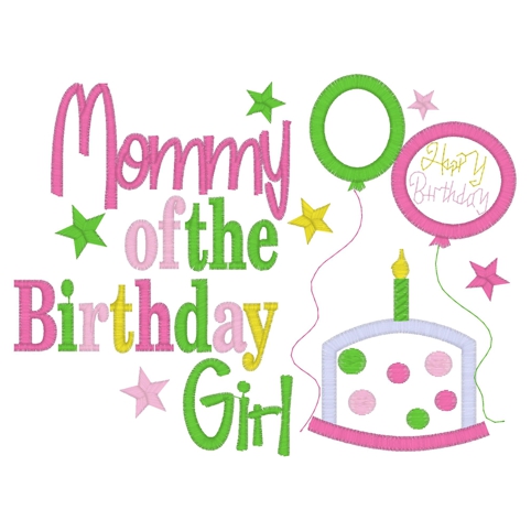 Birthday (26) ...Birthday Girl Applique 5x7