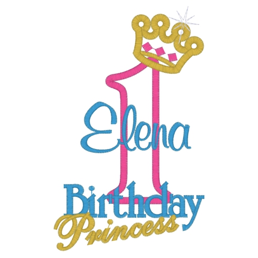 Birthday (43) ..1 Elena Applique 5x7