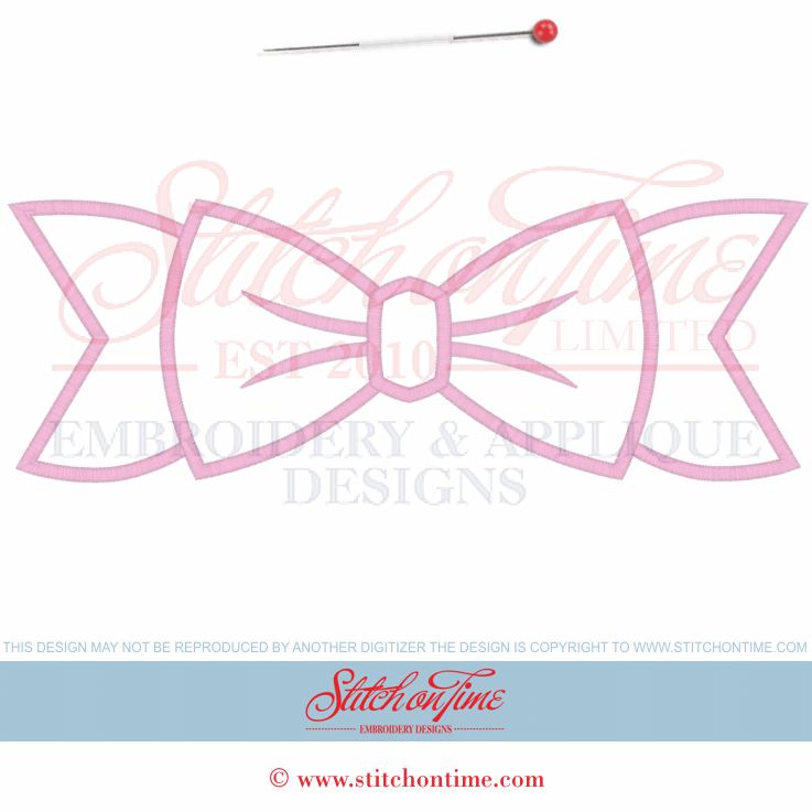 18 Bows : BOW Applique 3 Hoop Sizes