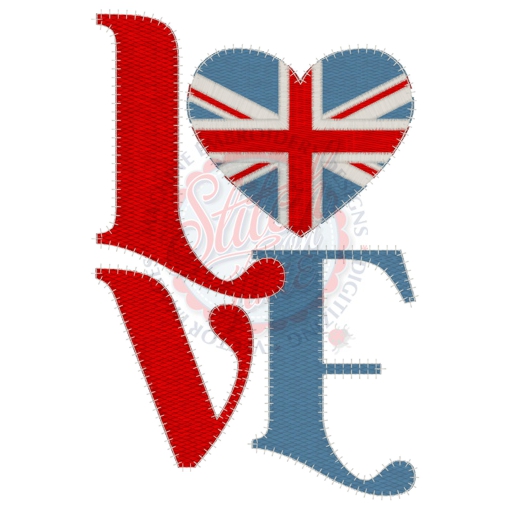British (4) Love 5x7