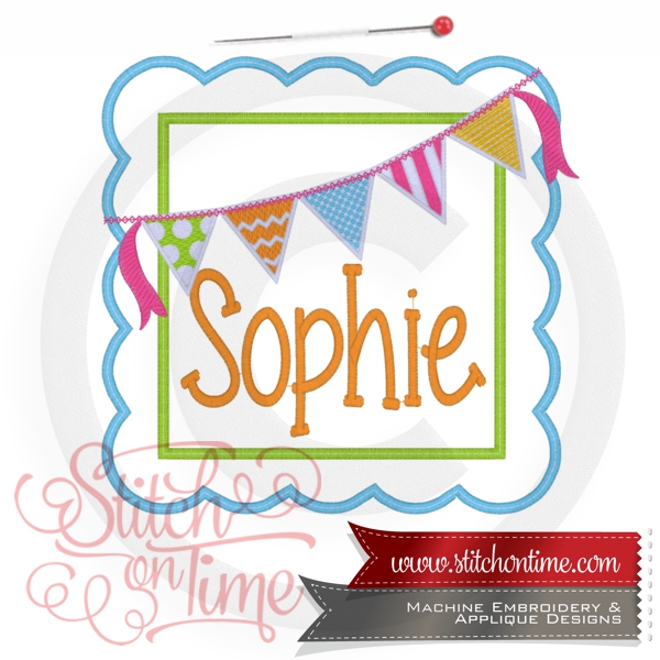 1 Bunting Name : Frame With Bunting And Name MTO