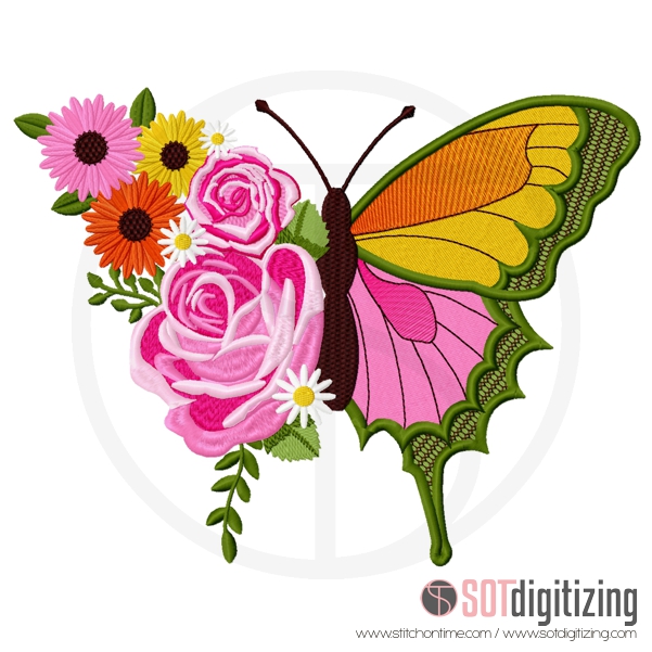 37 Butterfly : Floral Butterfly
