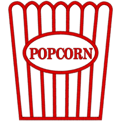 Carnival (A16) Popcorn Applique 5x7