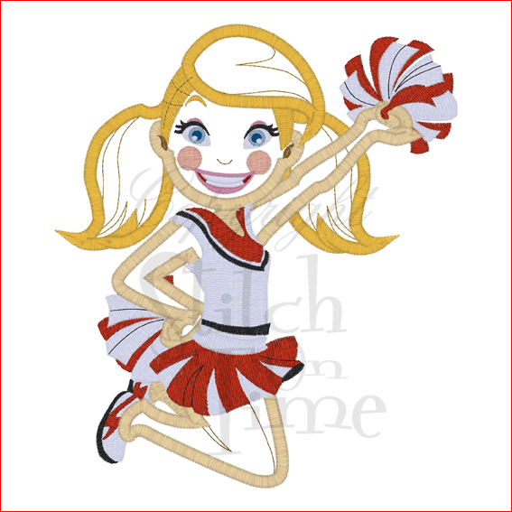 Cheerleader (49) Applique 6x10