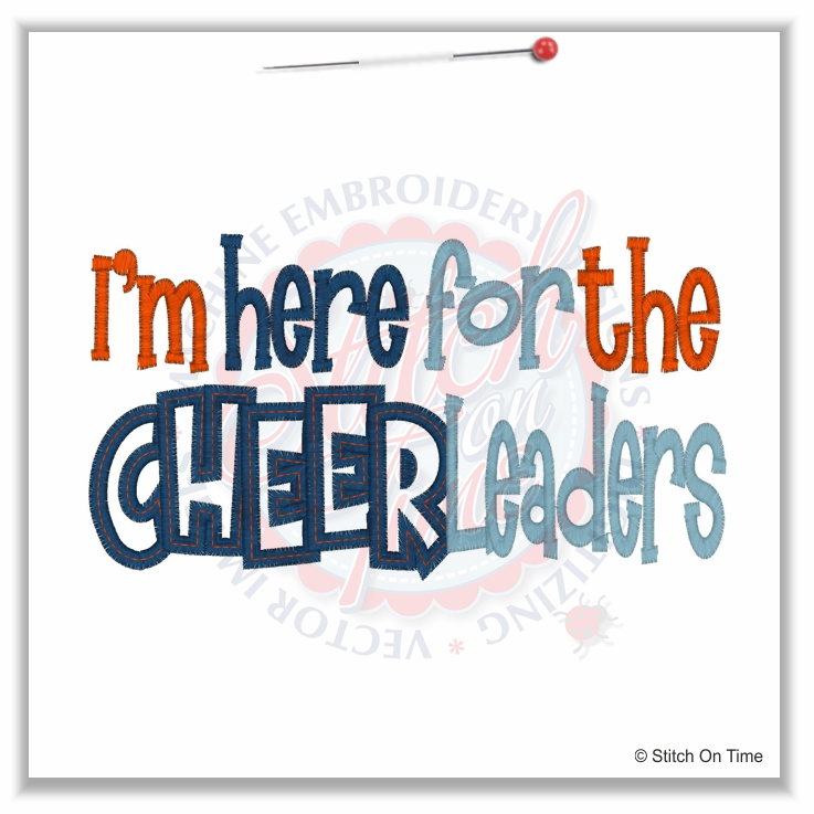 81 Cheerleader : I'm Here For The Cheerleaders 5x7