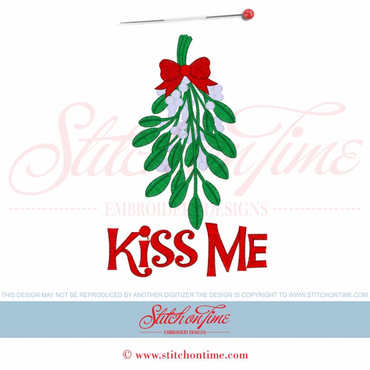 656 Christmas : Mistletoe Kiss Me 5x7