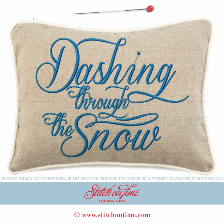 705 Christmas : Dashing Through The Snow 3 Sizes