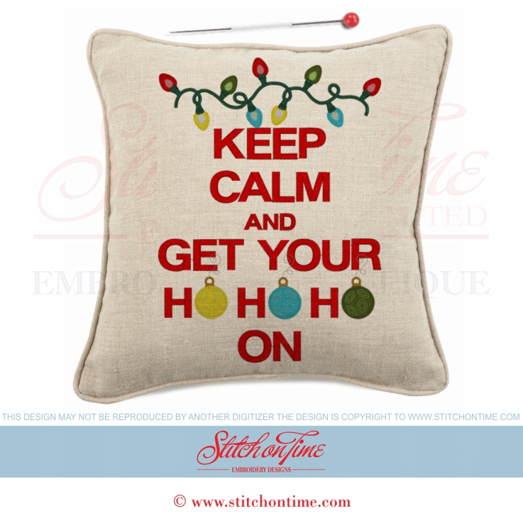 706 Christmas : Keep Calm And Get Your Ho Ho Ho On 3 Sizes