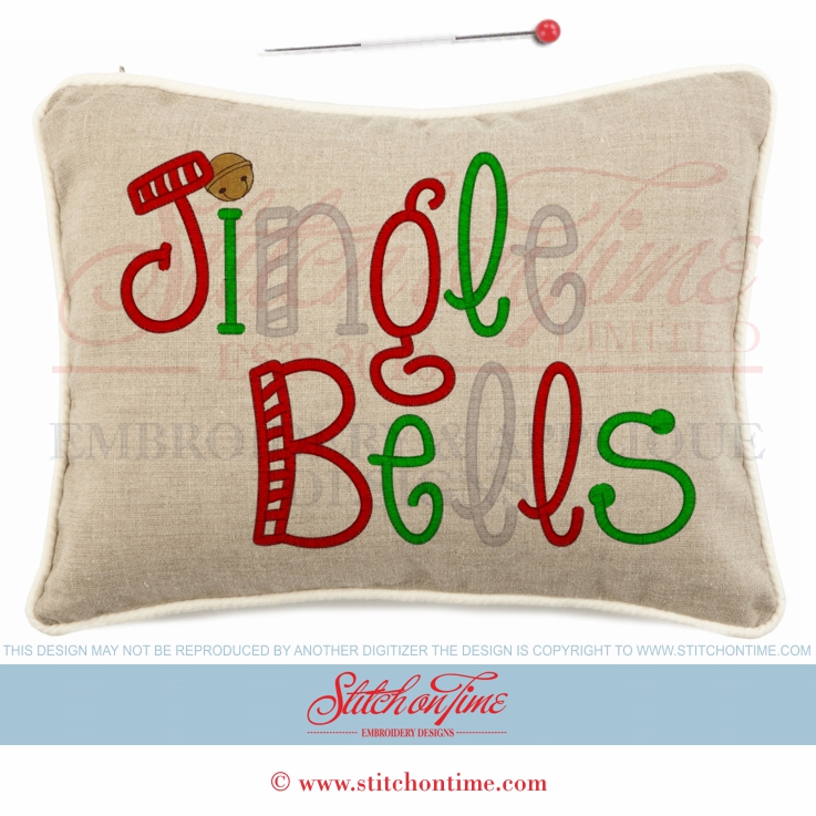 752 Christmas : Jingle Bells 2 Hoop Sizes