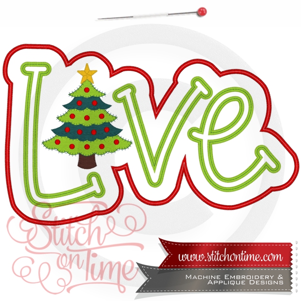 781 Christmas : Love Xmas /Christmas Applique