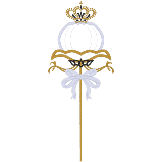 Cinderella (A92) Wand Applique 6x10