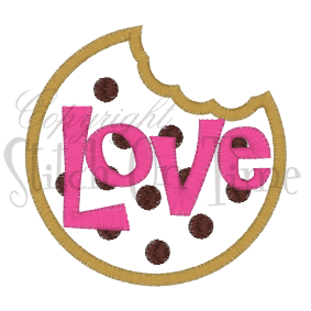 Cookies (A3) Love Applique 4x4