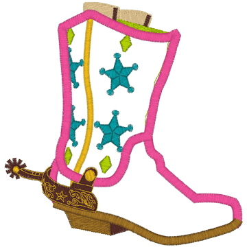 Cowgirl (A9) Boots Applique 5x7