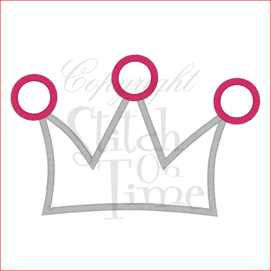 Crowns (73) Crown Applique 5x7