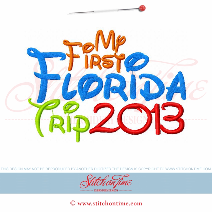 1618 Custom : My First Florida Trip 2013 5x7