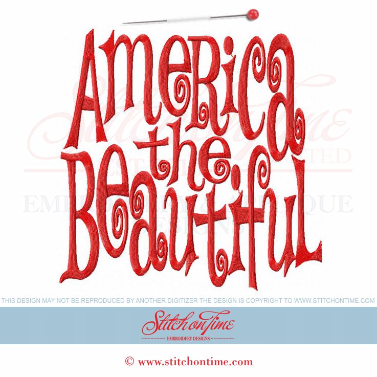 4594 Custom : America The Beautiful 200x300