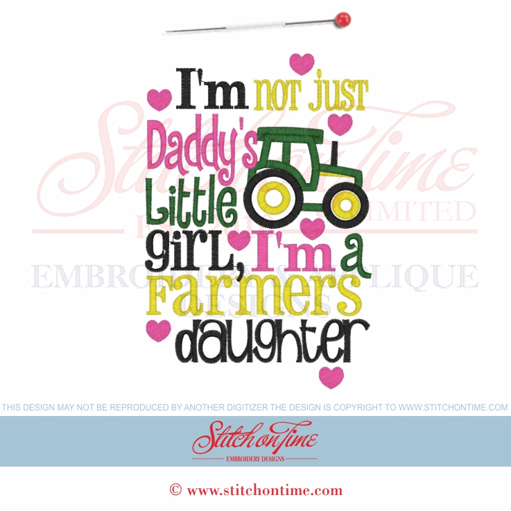 7647 Custom : I'm Not Just Daddy's Little Girl Applique 5x7