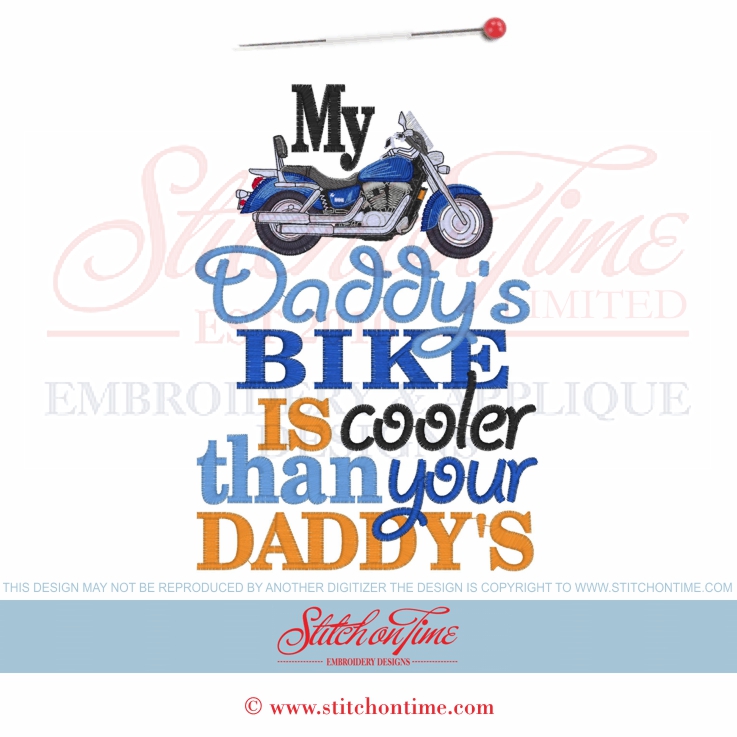 8467 Custom : My Daddy's Bike Is Cooler 5x7