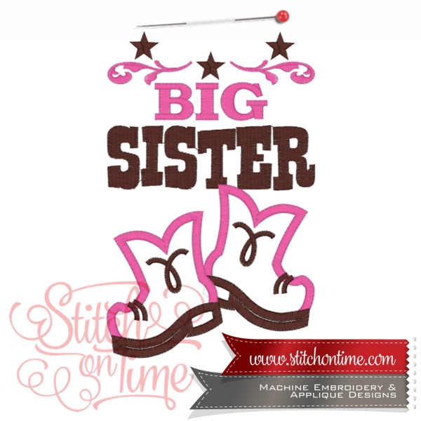 9369 Custom : Big Sister Applique 5x7