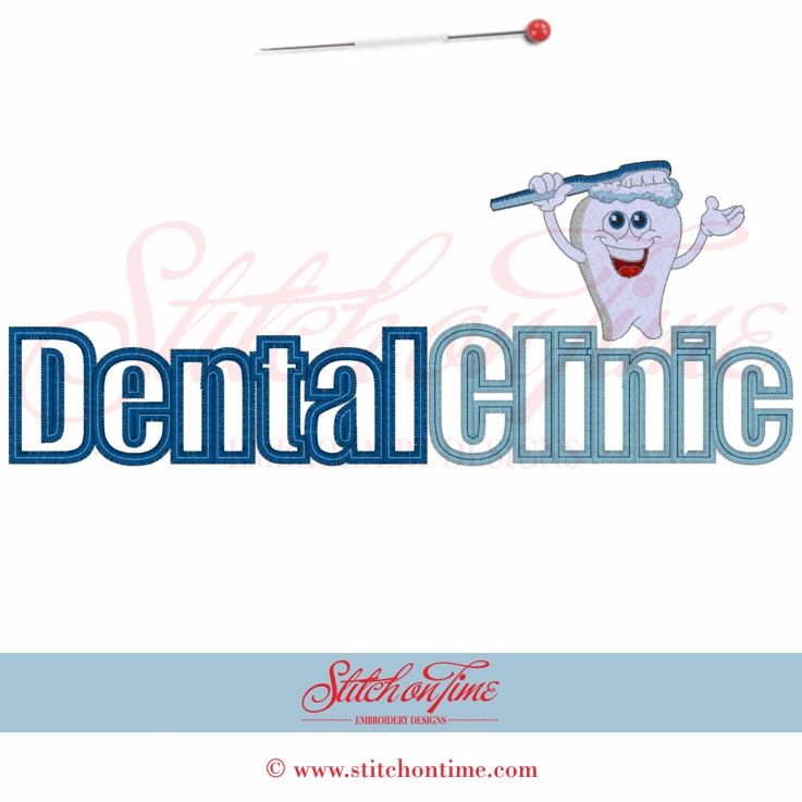 8 Dentist : Dental Clinic Applique 6x10