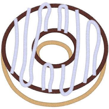Donut (A1) Applique 5x7