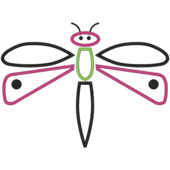Dragonfly (A2) Applique 5x7