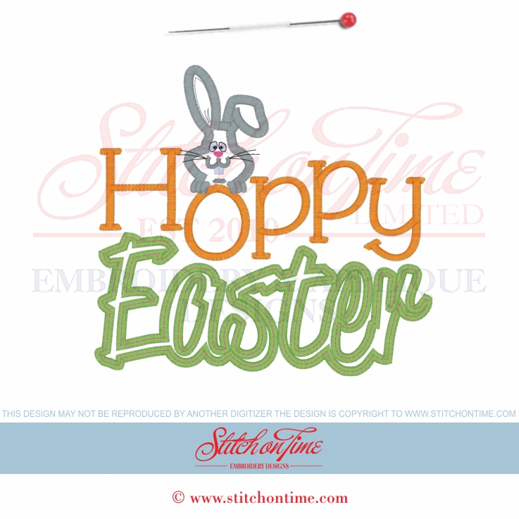 171 Easter : Hoppy Easter 6x10
