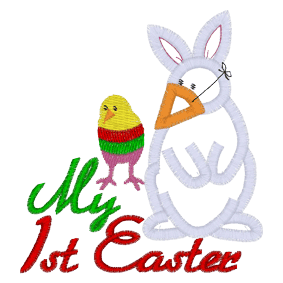 Easter (B69) 1st Easter Applique 4x4