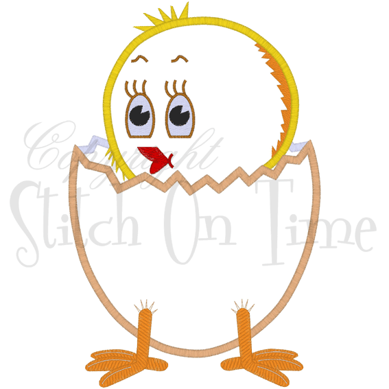 Easter (B77) Chick Applique 6x10