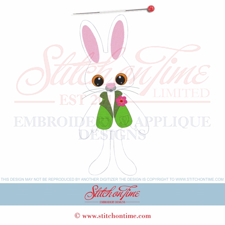 6 Easter Bunny (AMD): Bunny Rabbit Applique 3 Hoop Sizes