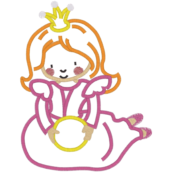 fairytale (A3) Princess Applique 6x10