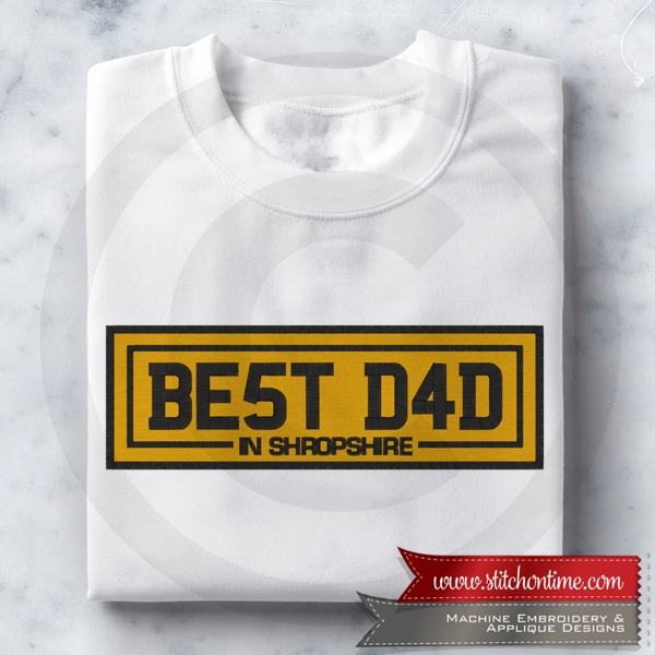 8 Fathers Day : Best Dad UK Number Plate MTO