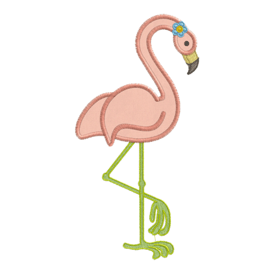 Flamingo (A3) Flamingo Applique 5x7