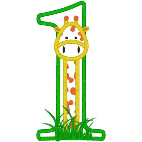 Giraffe (A29) 1 Applique 5x7